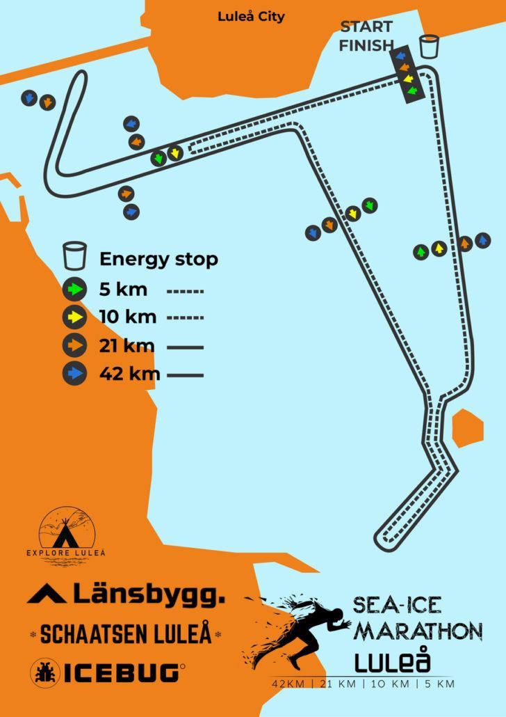 Sea-Ice Marathon Classic Luleå ITINERAIRE