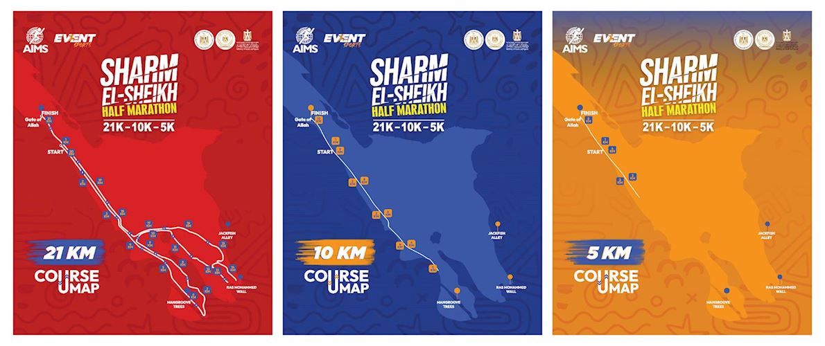 Sharm El Sheikh Half Marathon Route Map