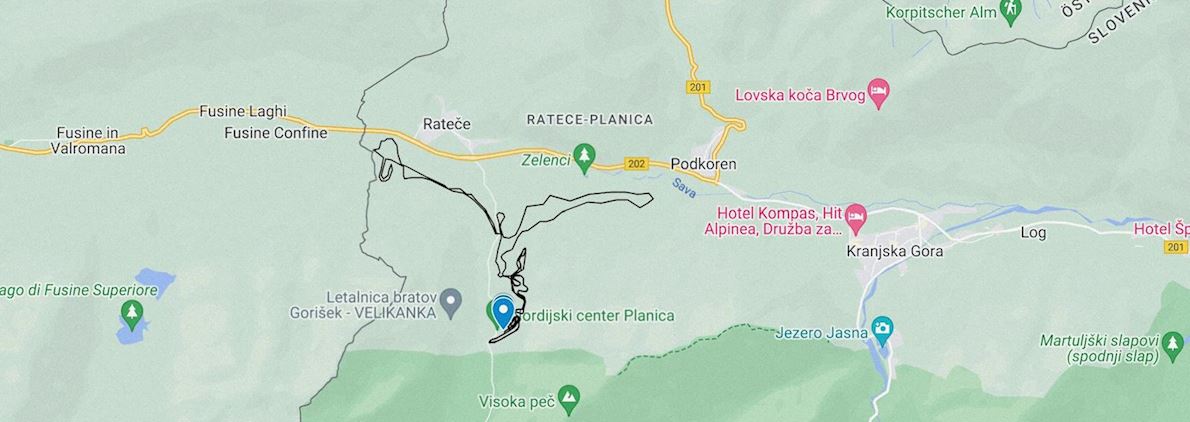 Planica Ski Marathon Routenkarte