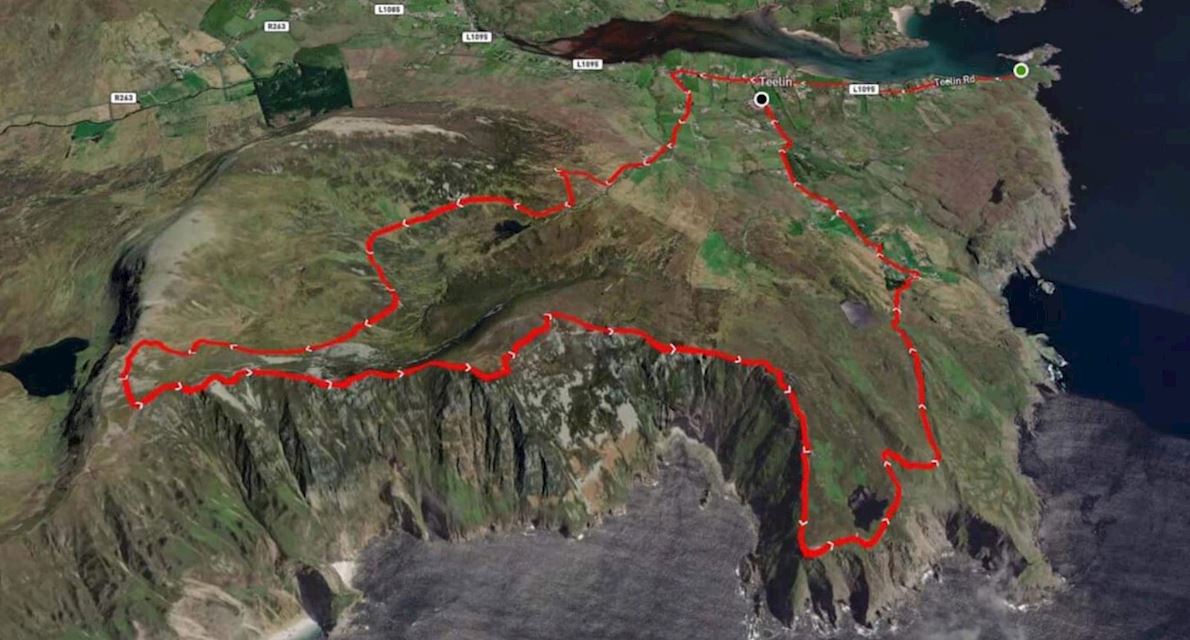 Sliabh Liag Adventure Race Route Map