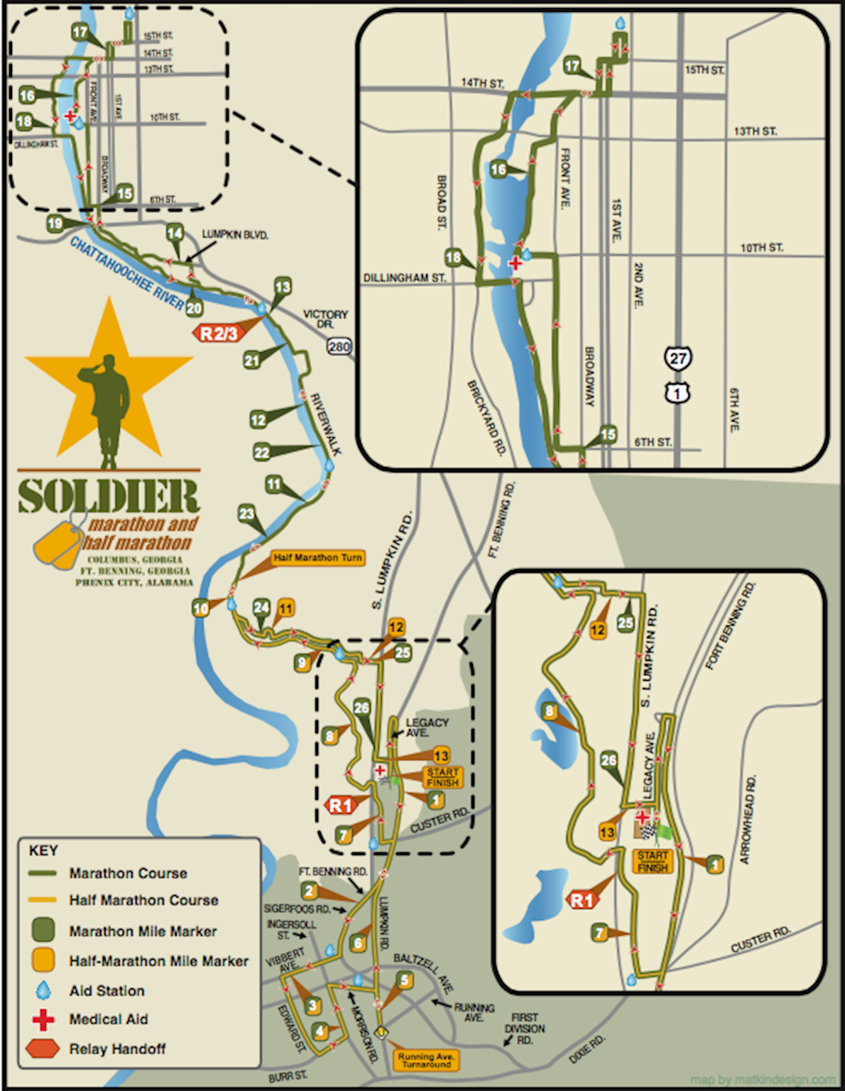 Soldier Marathon Route Map