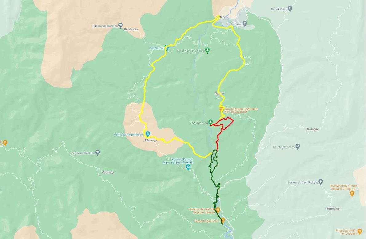 Saint Paul Ultra Trail MAPA DEL RECORRIDO DE