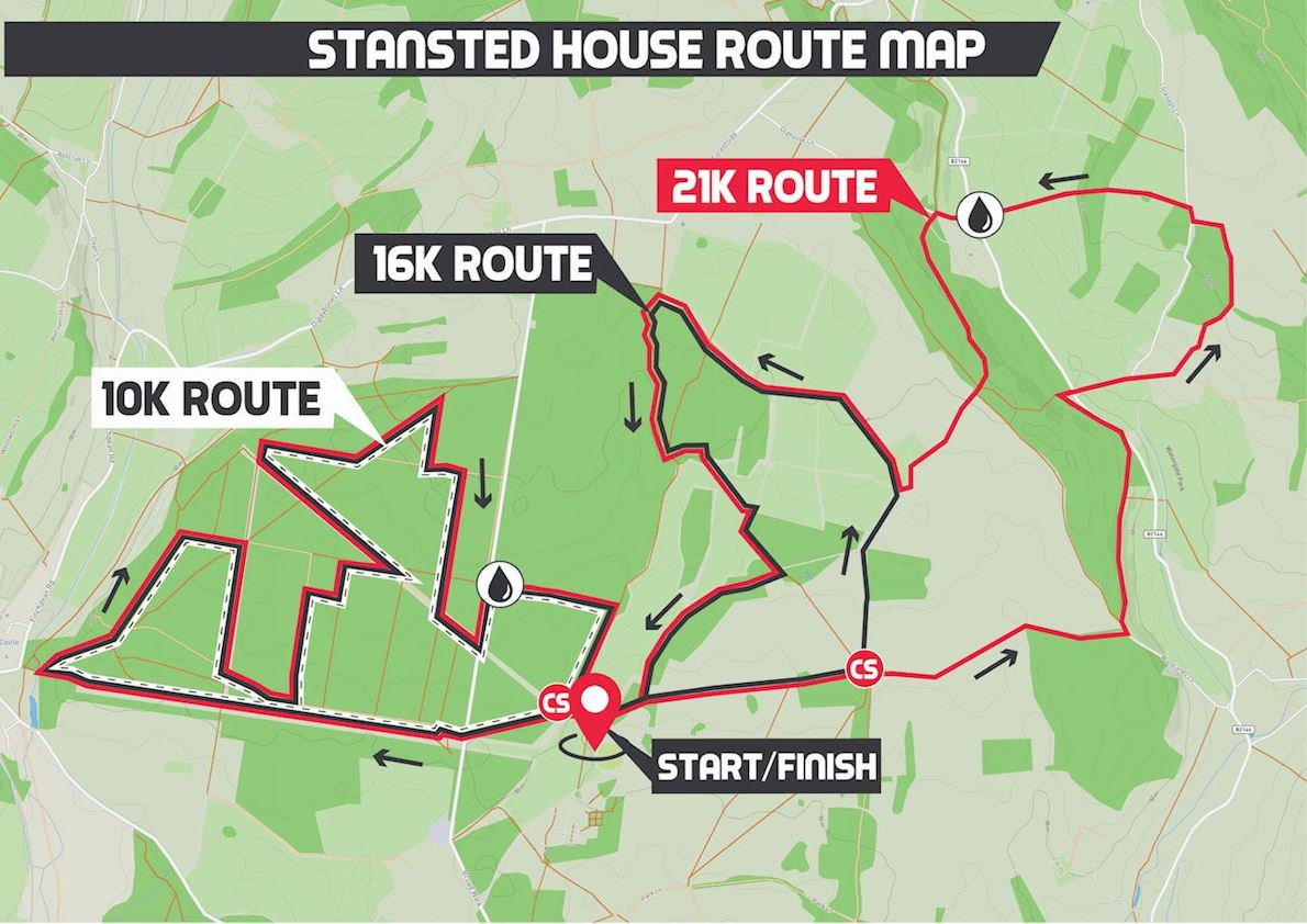 Stansted House Trail  Routenkarte
