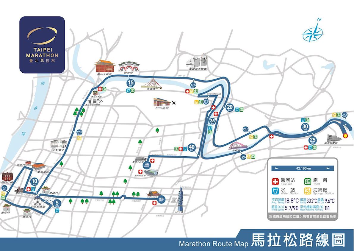 Taipei Marathon Route Map