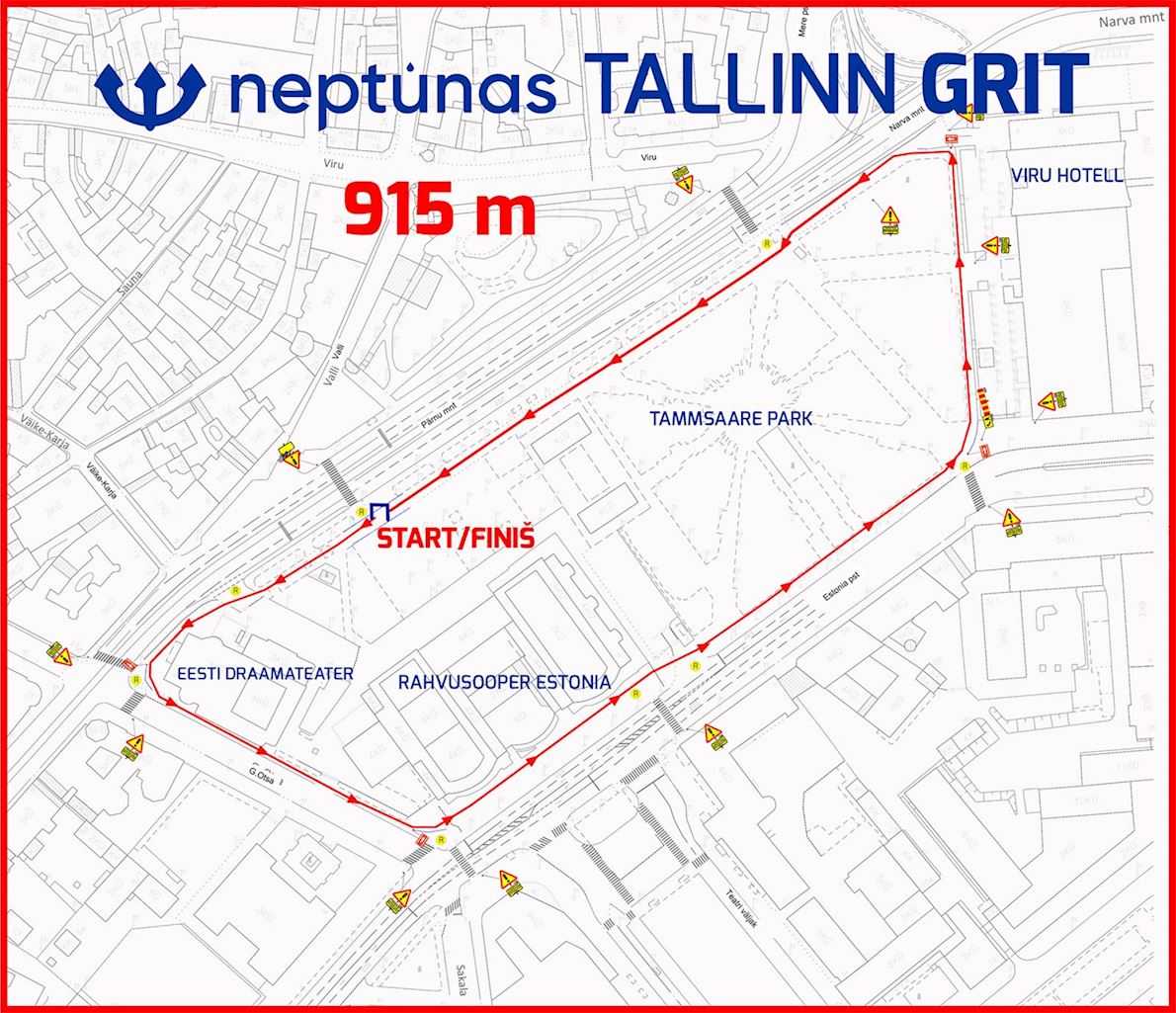 Tallinn Grit MAPA DEL RECORRIDO DE