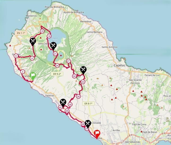 TdM Trail dos Morcegos MAPA DEL RECORRIDO DE