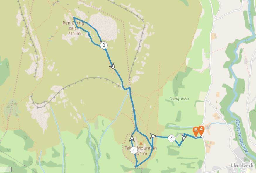 Tenacious Ten Ultra Route Map