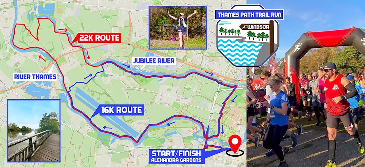 Thames Path Trail - Windsor Routenkarte