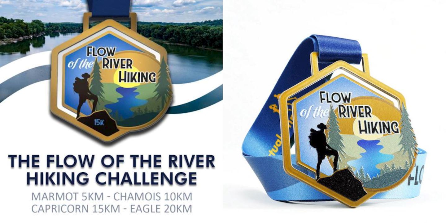the flow of the river hiking virtual challenge