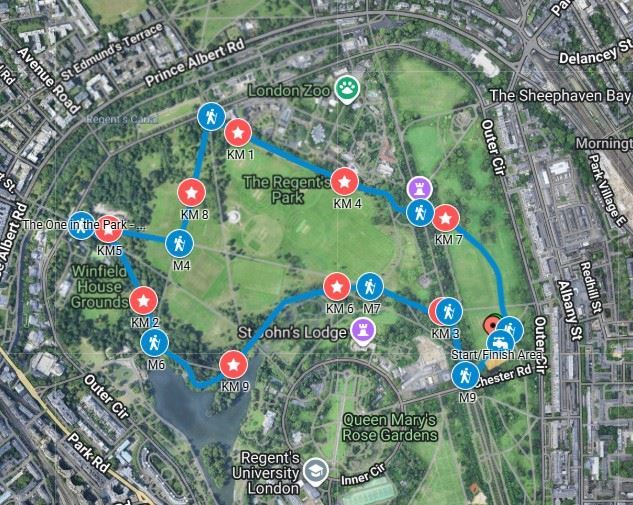 The One in the Park - Regent's - September 路线图