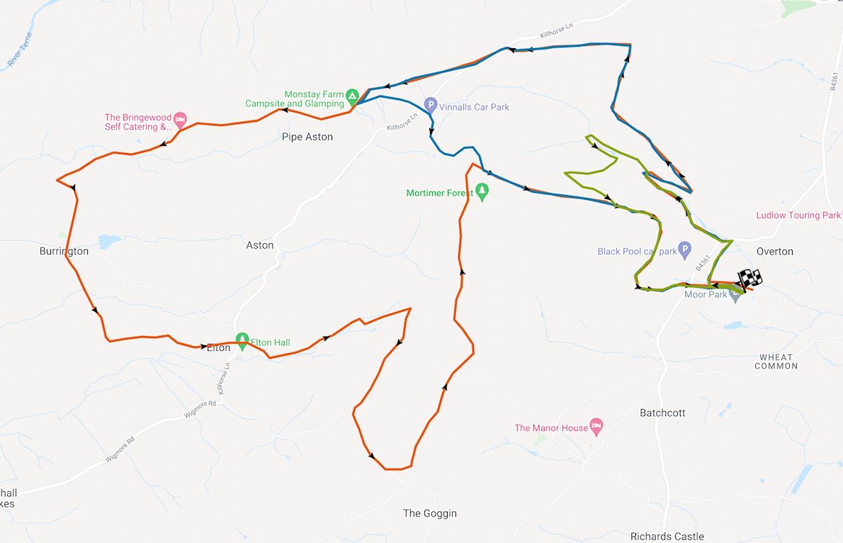 The Original Shropshire Mappa del percorso