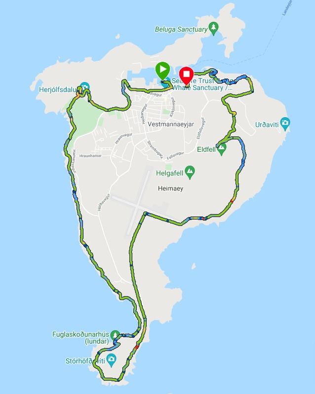 The Puffin Run Routenkarte