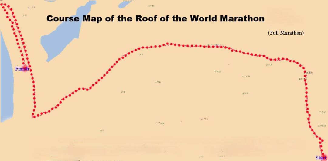 The Roof of the World Marathon ITINERAIRE