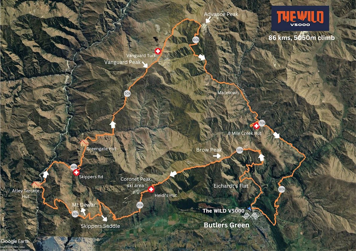 The WILD - Epic Mountain Runs Route Map
