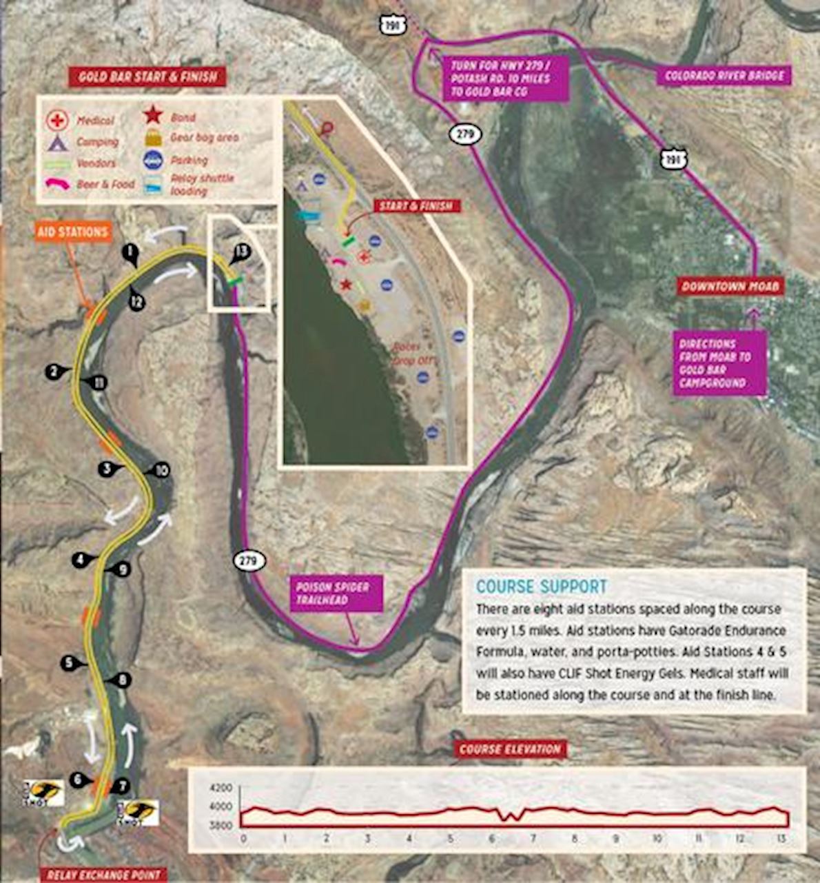 Thelma & Louise Half Marathon MAPA DEL RECORRIDO DE