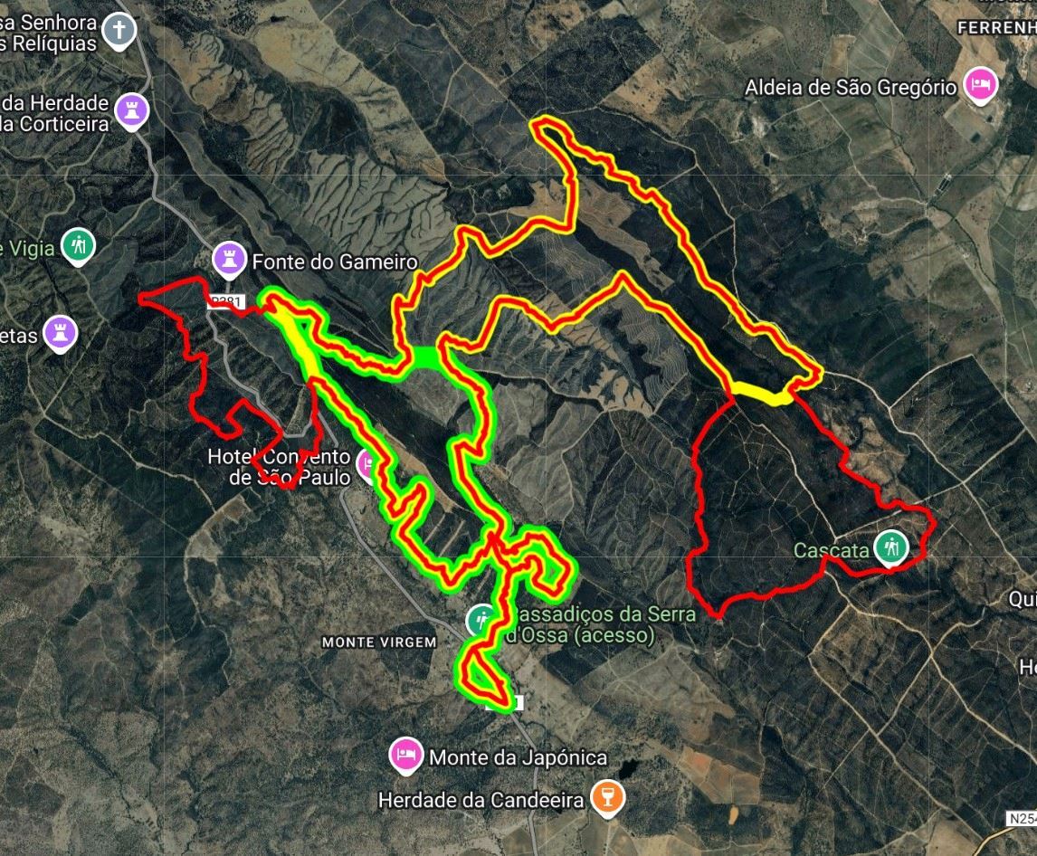Trail do Texugo / SPORT HG Routenkarte