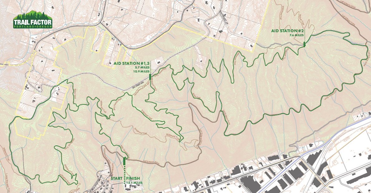 Trail Factor Half Marathon Mappa del percorso