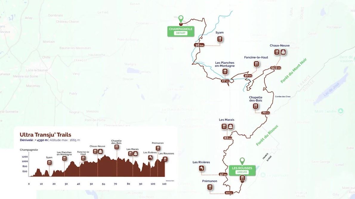 Transju'trail  Mappa del percorso