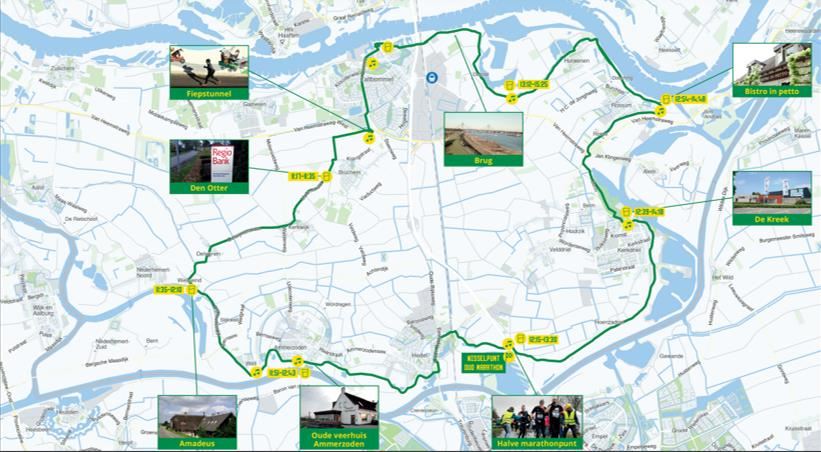 Two Rivers Marathon Routenkarte