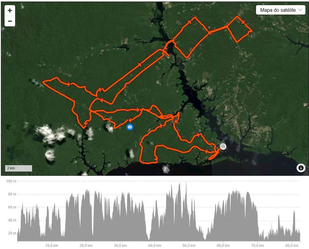Ultra Trail Amazonica Routenkarte