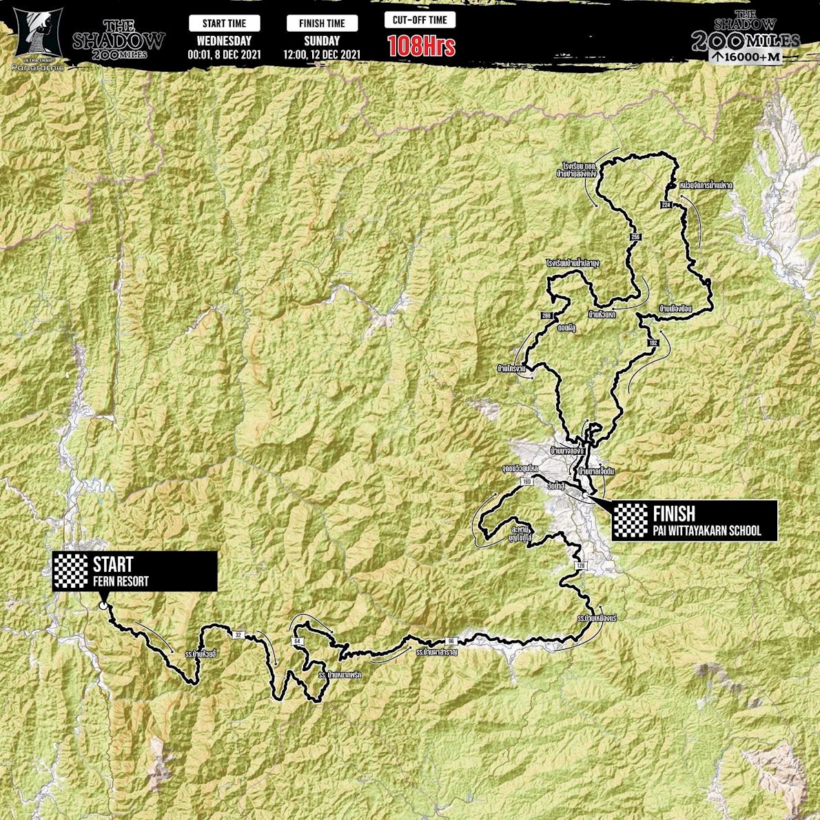 Ultra Trail Panoramic MAPA DEL RECORRIDO DE