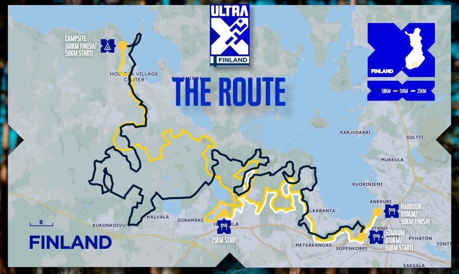 Ultra X 110 Finland Route Map