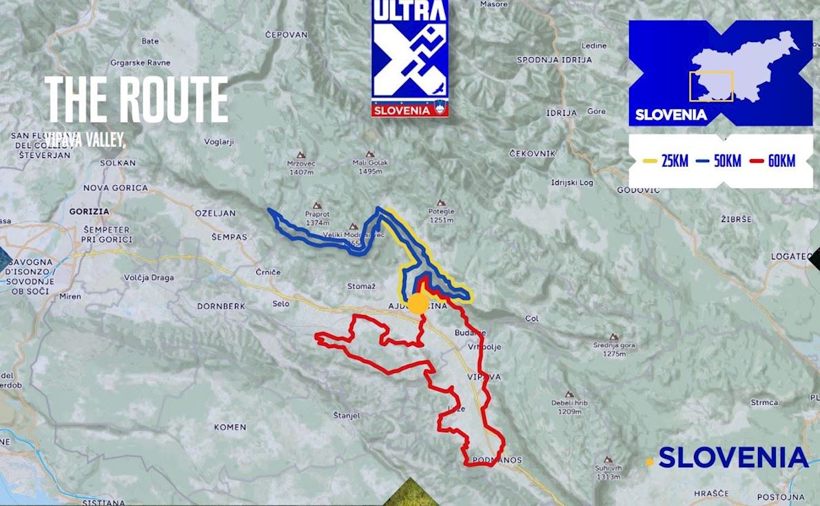 Ultra X Slovenia ITINERAIRE