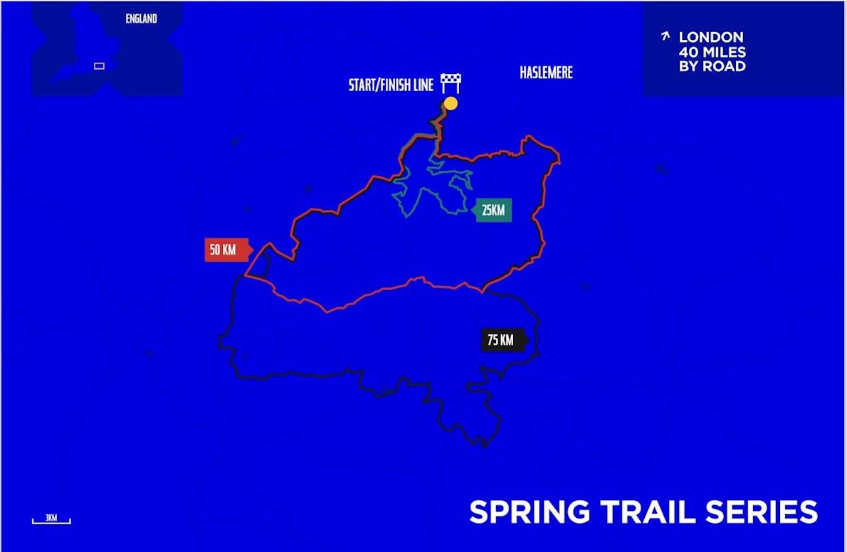 Ultra X Spring Trail Series MAPA DEL RECORRIDO DE