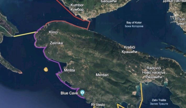 UltraSwim 33.3 #16 Montenegro Mappa del percorso
