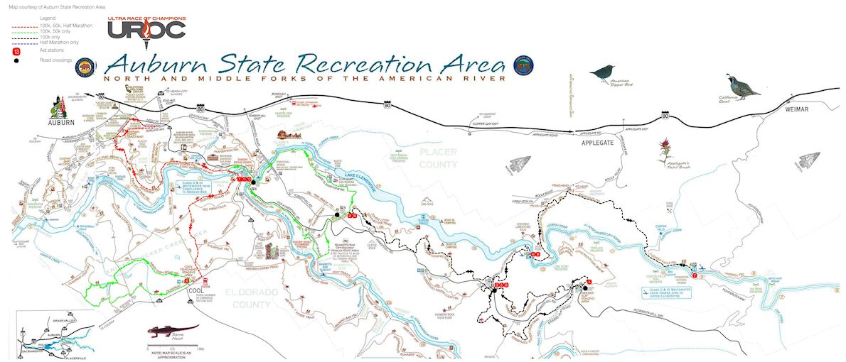 Uroc 100K Mappa del percorso