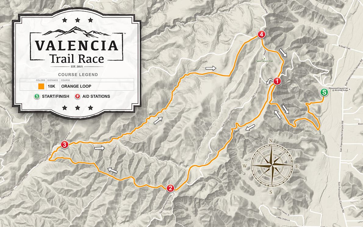 VALENCIA Trail Race Route Map