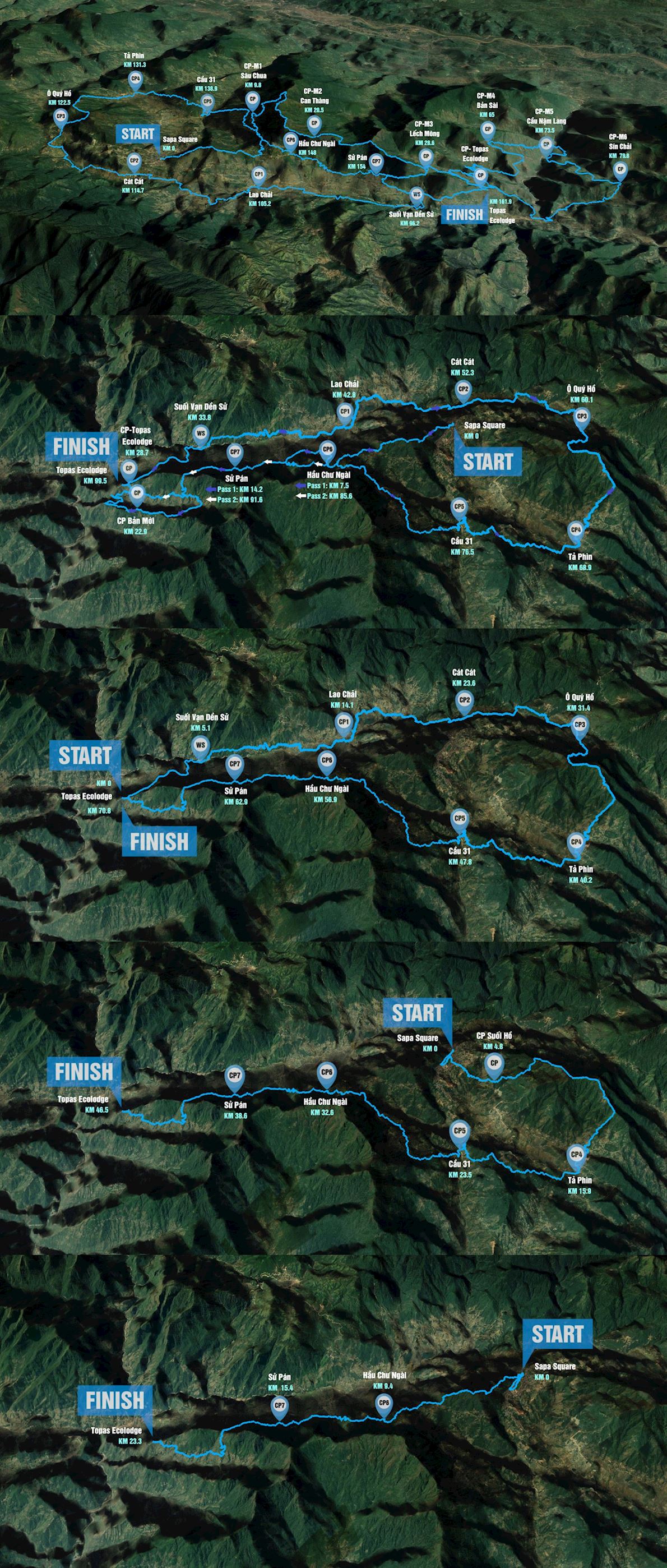 Vietnam Mountain Marathon Mappa del percorso