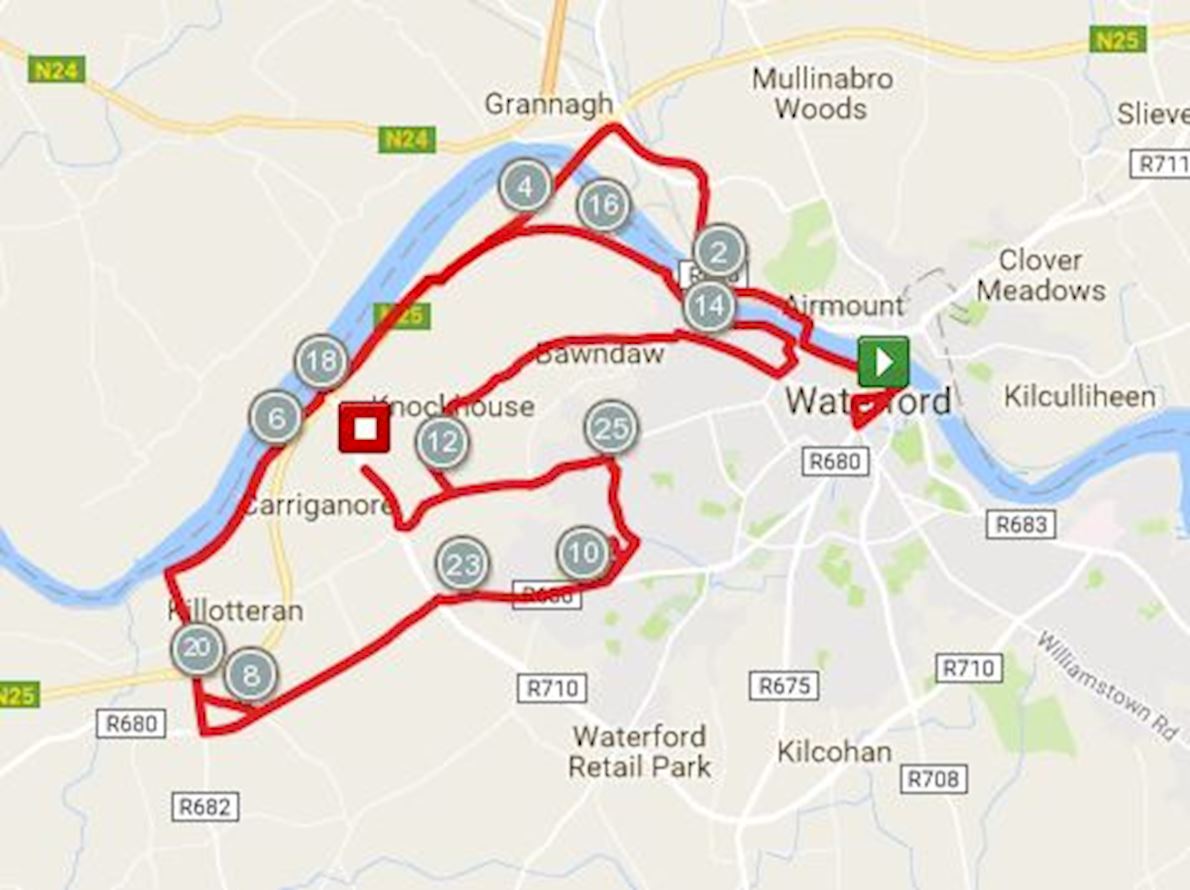 Waterford Viking Marathon ITINERAIRE