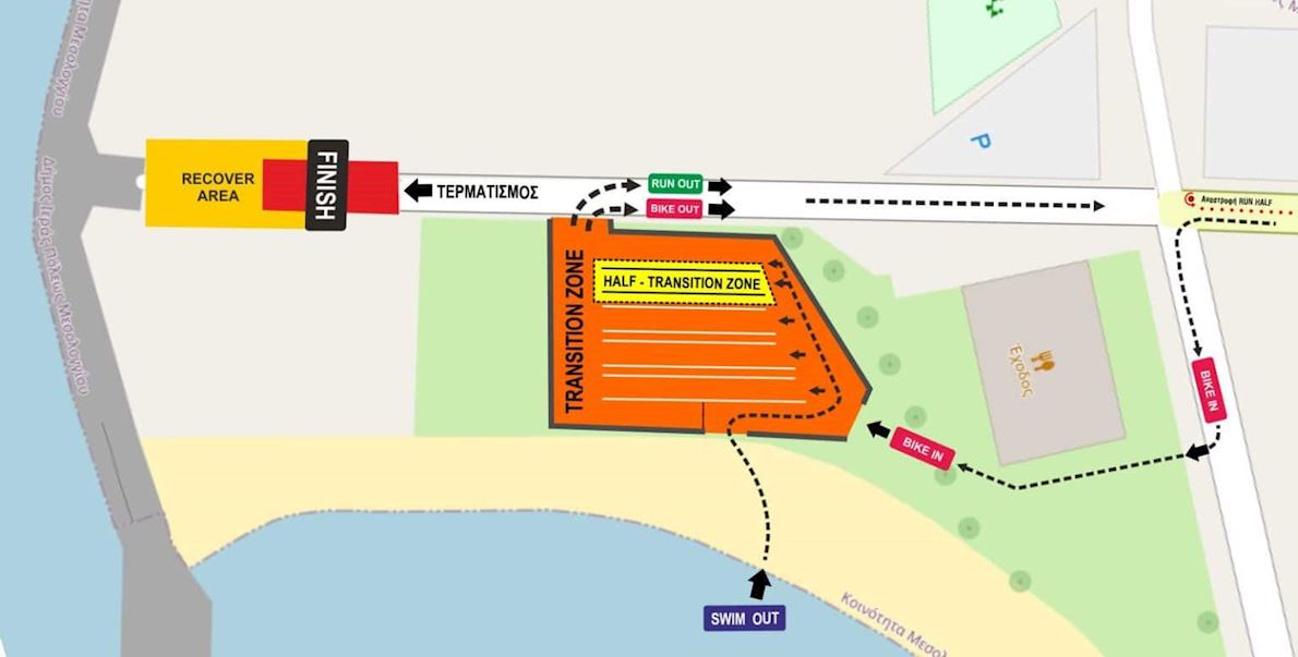 whynot legacy - Messolonghi Triathlon Route Map