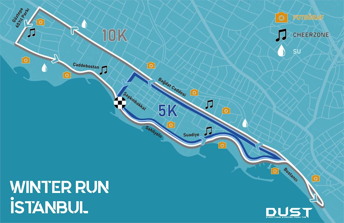 Winter Run Istanbul MAPA DEL RECORRIDO DE