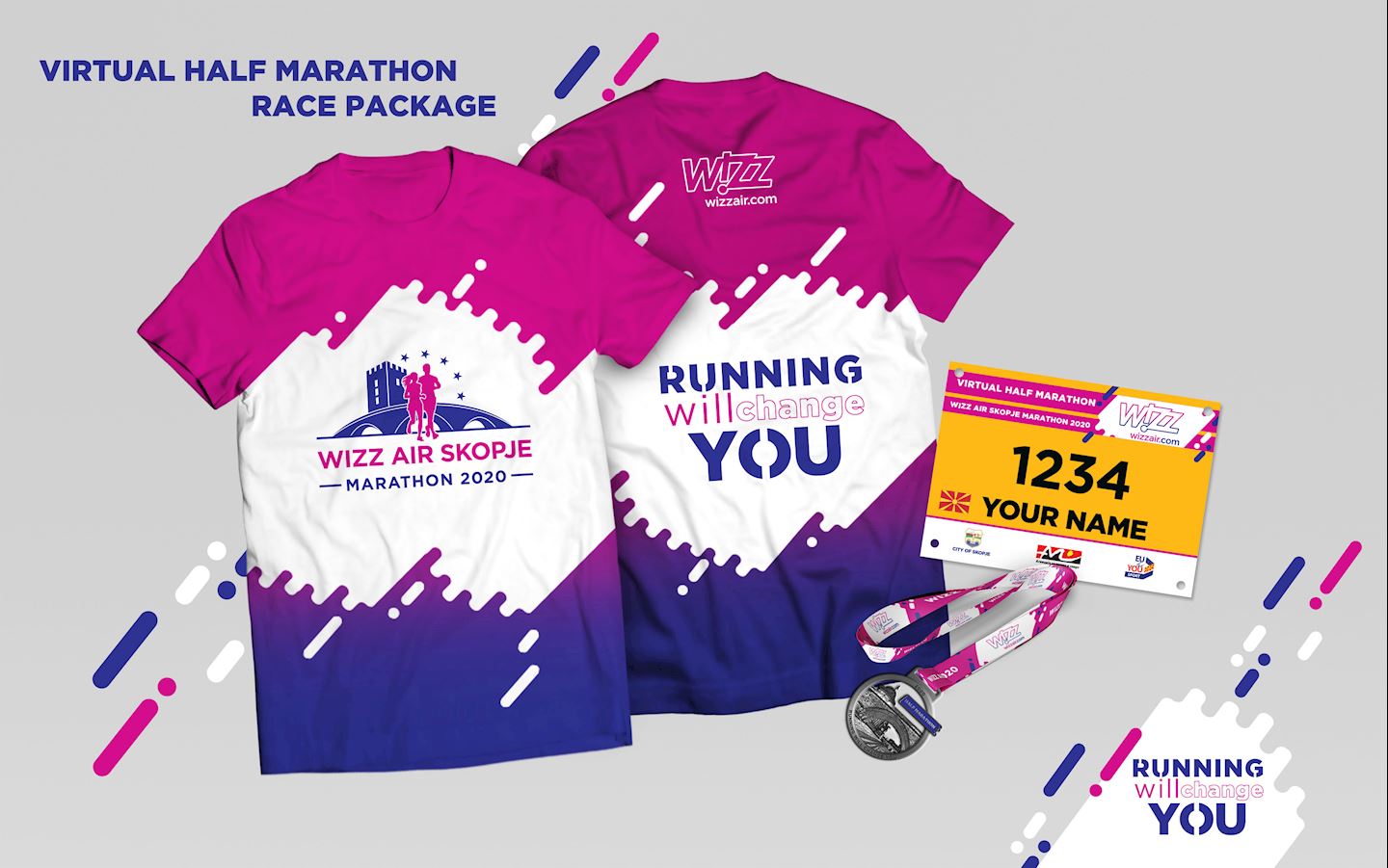 wizz air skopje marathon virtual race