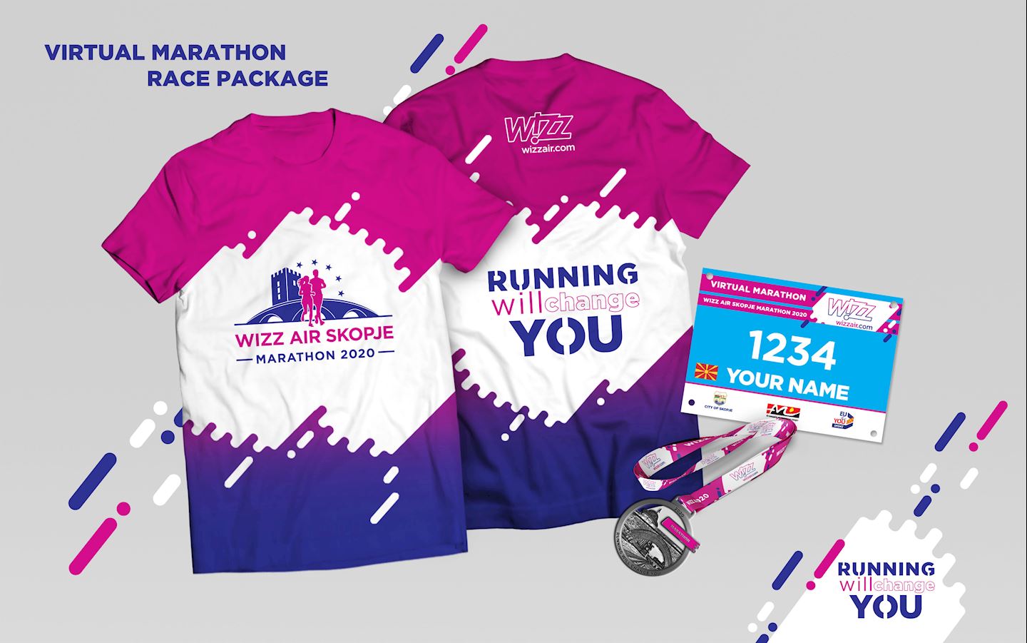 wizz air skopje marathon virtual race