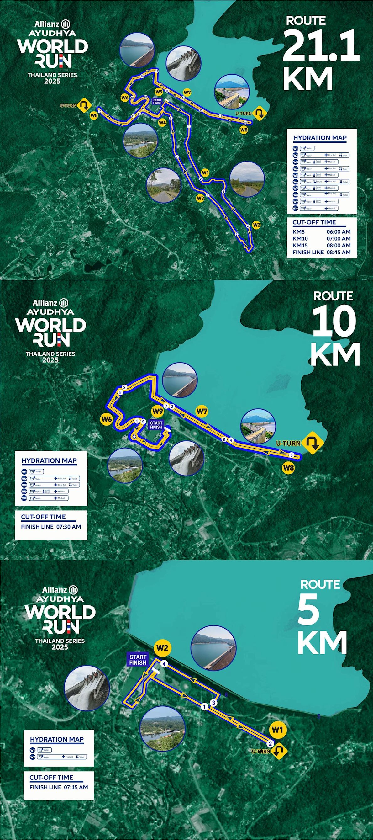 Allianz Ayudhya World Run Thailand Series Nakhorn Nayok Route Map