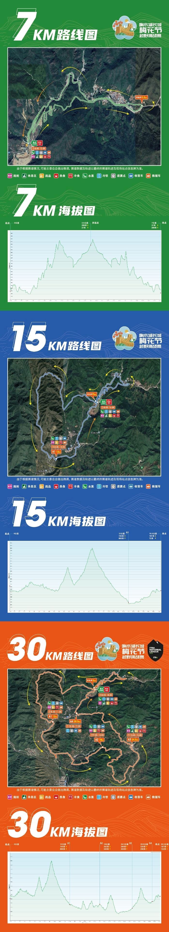 Xiangshui Lake Great Wall Ultra Trail Challenge MAPA DEL RECORRIDO DE