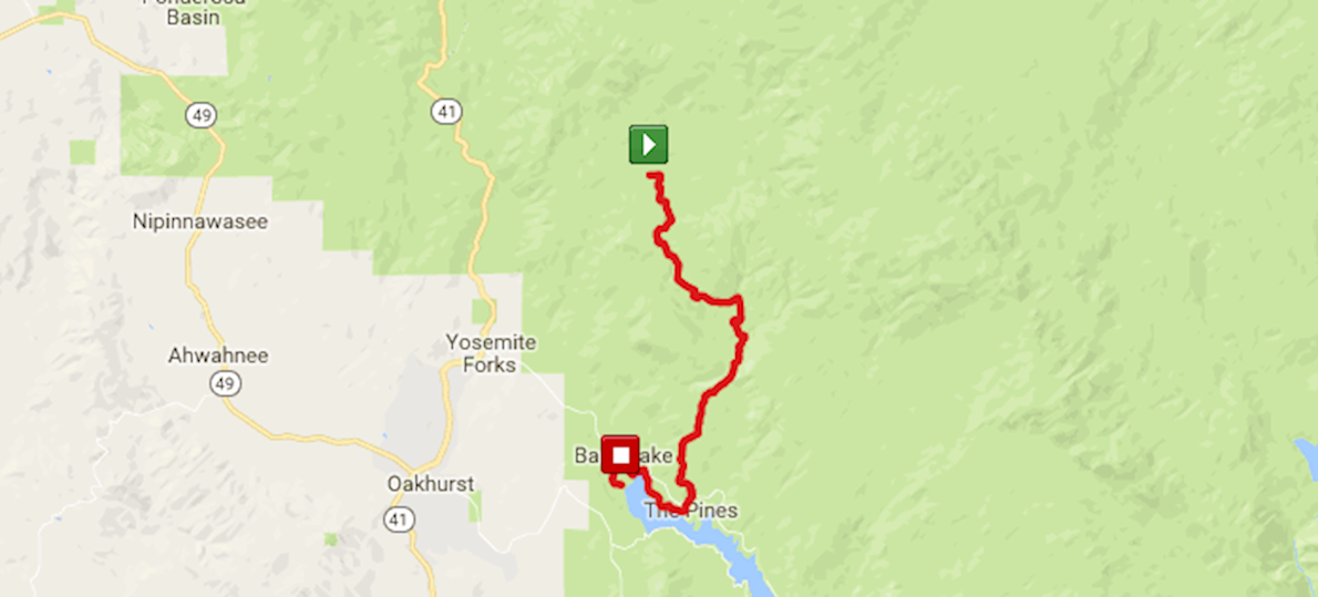 Yosemite Half Marathon 路线图