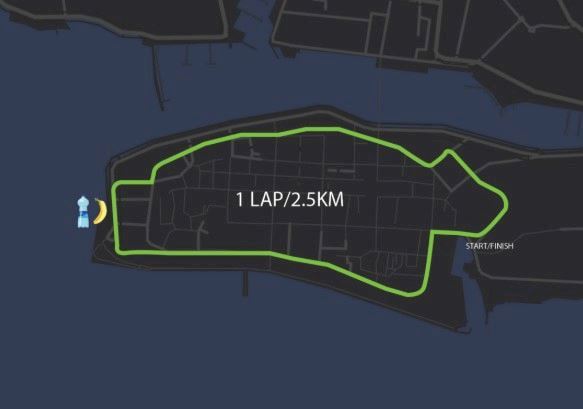 Rentlio Zadar Night Half Marathon - CROATIA MAPA DEL RECORRIDO DE